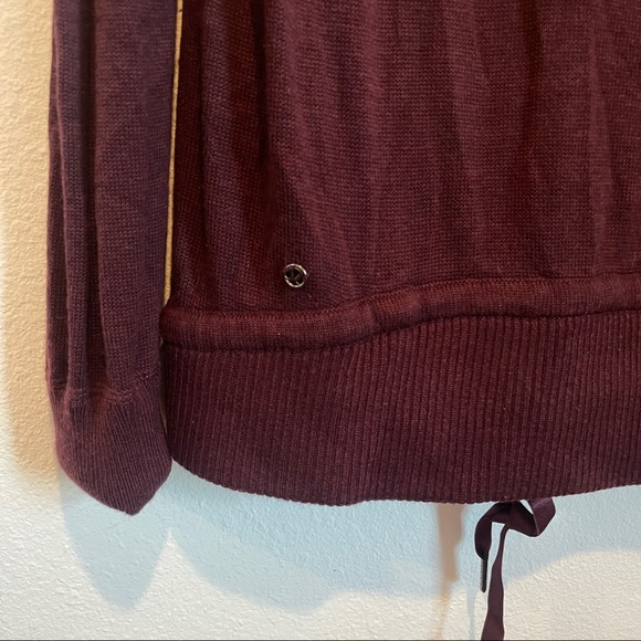 Lululemon Sweet Savasana Pullover Heathered Bordeaux Drama sweater Sz 12 hoodie - Picture 11 of 12